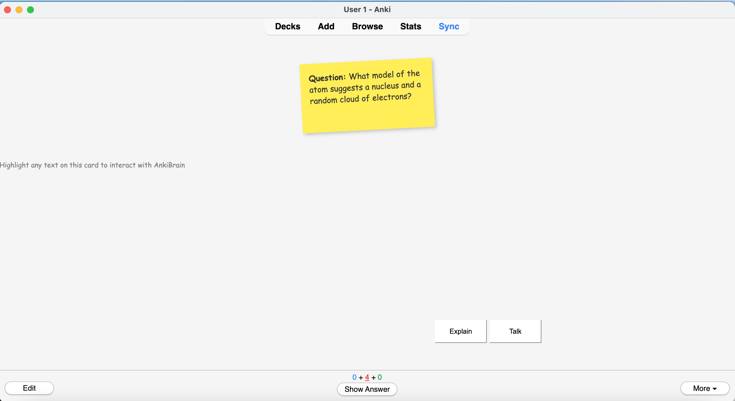 Sticky Note Card Front